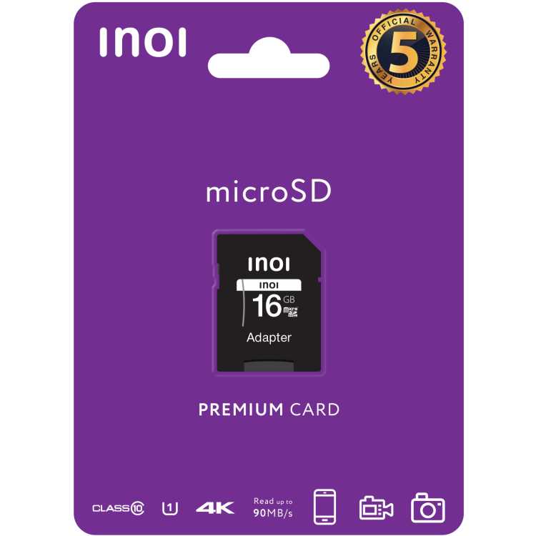 INOI MicroSD 16GB +adapter
