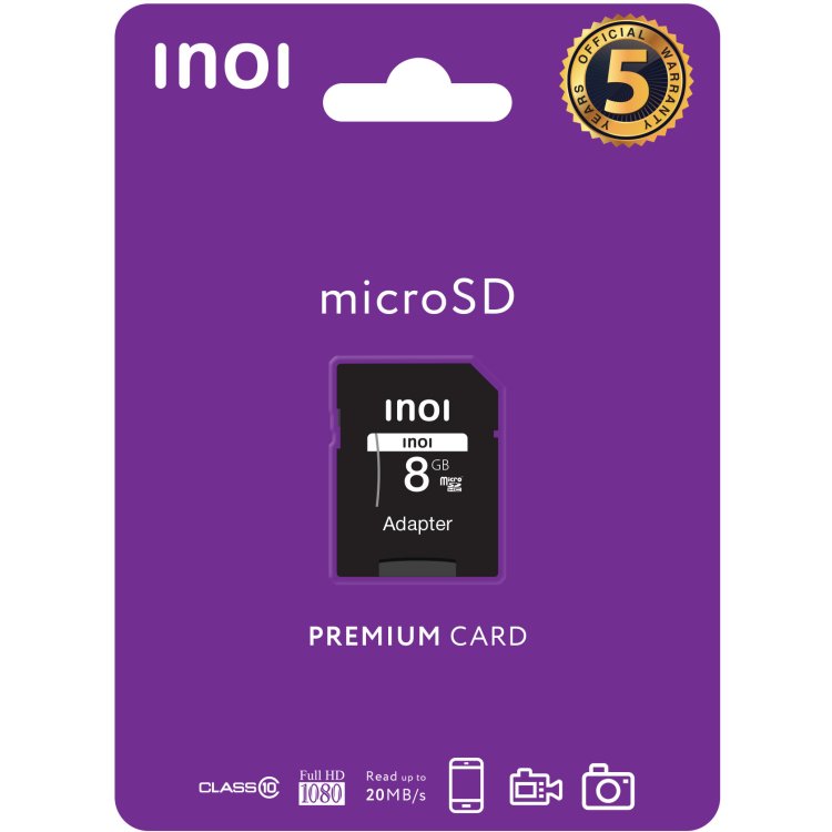 INOI MicroSD 8GB +adapter