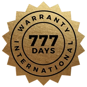 777 days warranty badge